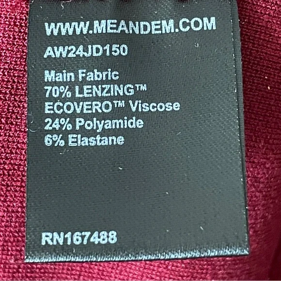 ME+EM Travel Tailoring Zip Front nursing Midi Maxi Dress Ponte Jersey career red - Picture 7 of 13